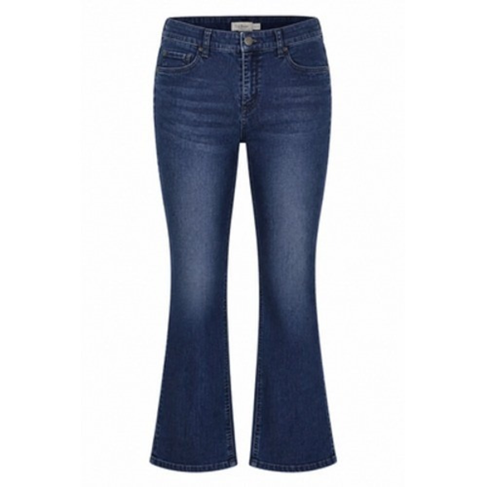 J Jill Smooth Fit Barely Bootcut Jeans Womens 14 Blue Stretch Denim Mid Rise